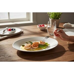 Target Home Oval Serving Platter White Porcelain 13.5 Inch NWOT